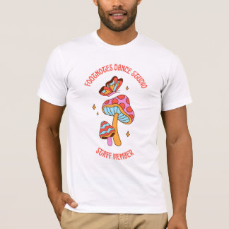 Mushroom Voetnoten Personeel Shirt