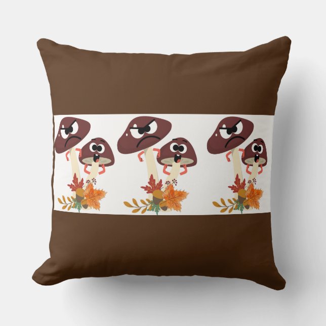 MUSHROOM-VRIENDEN KUSSEN (Voorkant)