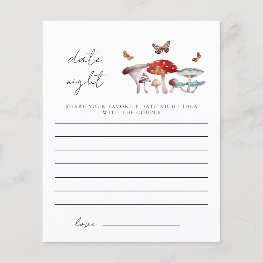 Mushroom Vrijgezellenfeest Datum Nachtideeën (Voorkant)