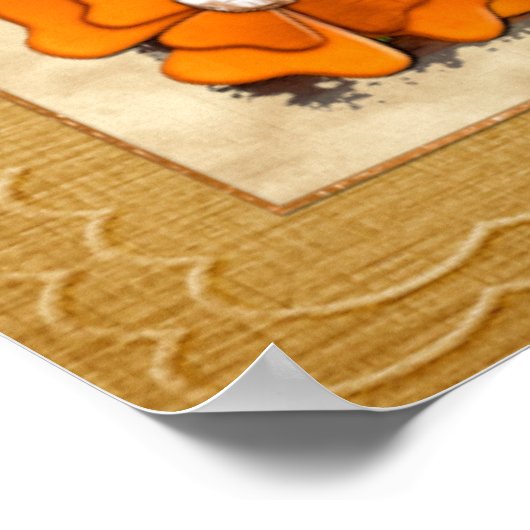 Mushroom Whimsical Autumn Fantasy Poster (Hoek)