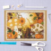 Mushroom Whimsical Autumn Fantasy Tissuepapier (Craft)