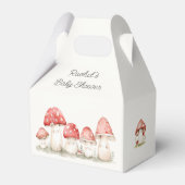 Mushroom Whimsical Gender Neutral Cute Baby Shower Bedankdoosjes (Achterkant)