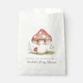 Mushroom Whimsical Gender Neutral Cute Baby Shower Bedankzakje (Voorkant)