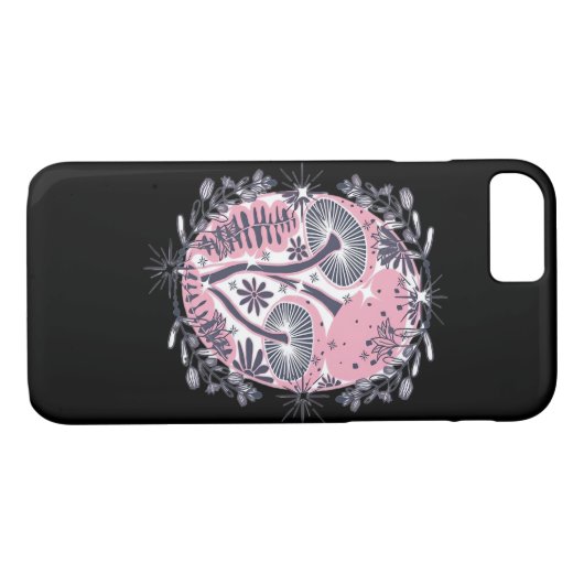 Mushroom Whimsigoth Art Design Classic Case-Mate iPhone Case (Achterkant (Horizontaal))