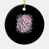 Mushroom Whimsigoth Art Design Classic Keramisch Ornament (Voorkant)