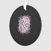 Mushroom Whimsigoth Art Design Classic Ornament (voorkant)