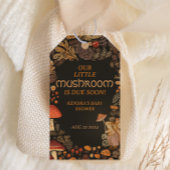 Mushroom Woodland Animal Forest Baby shower Cadeaulabel