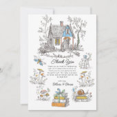 Mushroom Woodland Baby Shower Bedankkaart (Voorkant)