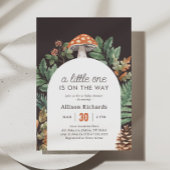 Mushroom Woodland Baby shower Kaart