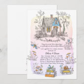 Mushroom Woodland Baby Shower Watercolor Tint Kaart (Voorkant / Achterkant)