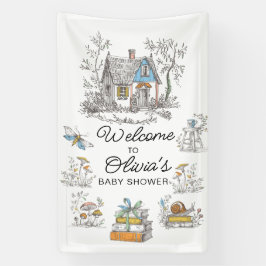 Mushroom Woodland Baby Shower Welcome  Spandoek