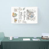 Mushroom Woodland Baby Shower Welcome  Spandoek (Beurs)
