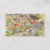 Mushroom Woodland Frog Baby shower Display Shower Informatiekaartje (Achterkant)