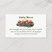 Mushroom Woodland Frog Baby shower Display Shower Informatiekaartje (Voorkant)