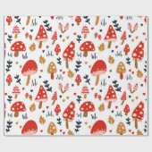 Mushroom Woodland Kathrin Legg Baby Kids Cadeaupapier (Vlak)