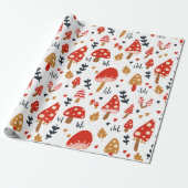 Mushroom Woodland Kathrin Legg Baby Kids Cadeaupapier (Uitgerold)