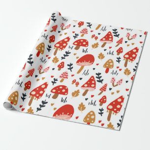 Mushroom Woodland Kathrin Legg Baby Kids Cadeaupapier