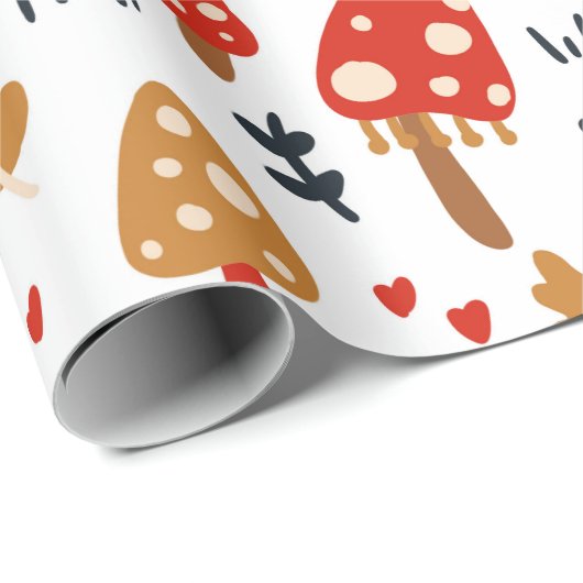 Mushroom Woodland Kathrin Legg Baby Kids Cadeaupapier (Rol Hoek)