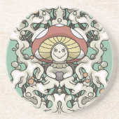 Mushroom Zandsteen Onderzetter (Voorkant)