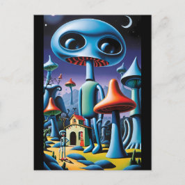 Mushroomery Wandeltocht Ken Gage Fantasy Briefkaart