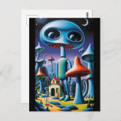 Mushroomery Wandeltocht Ken Gage Fantasy Briefkaart (Voorkant / Achterkant)