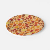 Mushrooms and Falling Leaves Enchanted Autumn Papieren Bordje (Gekanteld)