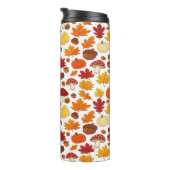 Mushrooms and Falling Leaves Enchanted Autumn Thermosbeker (Geroteerd rechts)