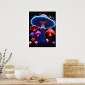 Mushrooms Art Poster (Keuken)