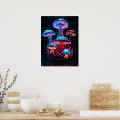 Mushrooms Art Poster (Keuken)