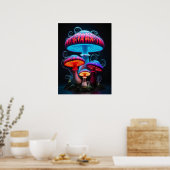 Mushrooms Art Poster (Keuken)