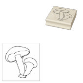 Mushrooms Art Stamp Rubberstempel (Gestempeld)