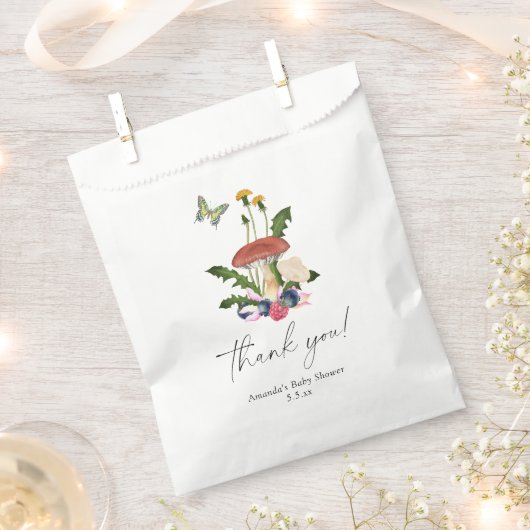 Mushrooms baby shower dank u bedankzakje (Geknipt)