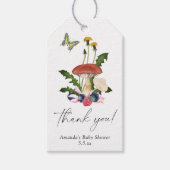 Mushrooms baby shower dank u cadeaulabel (Voorkant)