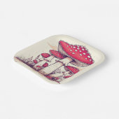 mushrooms Birthday or Shower Papieren Bordje (Gebogen)