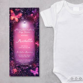 Mushrooms Butterfly Enchanted Forest Scroll Baby Kaart