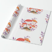 mushrooms cadeaupapier (Uitgerold)