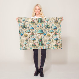 Mushrooms Fairyland Baby Fleece Deken