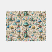 Mushrooms Fairyland Baby Fleece Deken (Voorkant (Horizontaal))