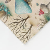 Mushrooms Fairyland Baby Fleece Deken (Hoek)