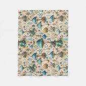 Mushrooms Fairyland Baby Fleece Deken (Voorkant)