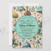 Mushrooms Fairyland Baby shower Kaart (Voorkant)