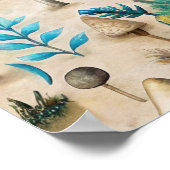 Mushrooms Fairyland Baby shower Welkomstbord Poster (Hoek)