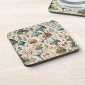 Mushrooms Fairyland Bier Onderzetter (Linkerzijde)