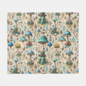 Mushrooms Fairyland Kinder Fleece Deken (Voorkant (Horizontaal))