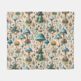 Mushrooms Fairyland Kinder Fleece Deken