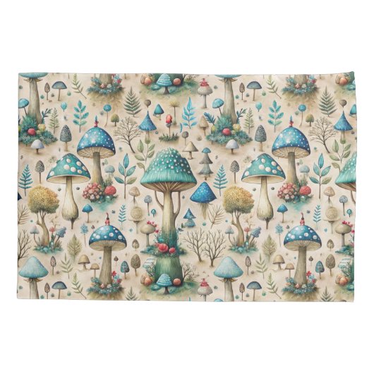 Mushrooms Fairyland Kinder Kussensloop (Achterkant)