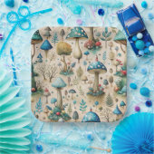 Mushrooms Fairyland Papieren Bordje (Feest)