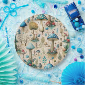 Mushrooms Fairyland Papieren Bordje (Feest)