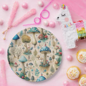 Mushrooms Fairyland Papieren Bordje (Feest)