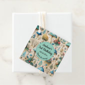 Mushrooms Fairyland verjaardagsfeestje Bedankjes Labels (In situ)